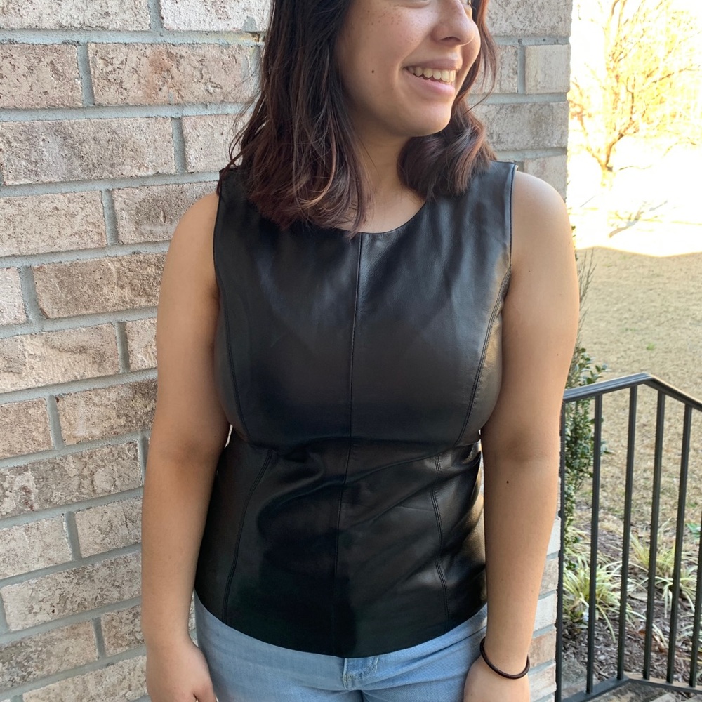 Antonio Melani Luxury Leather top size small